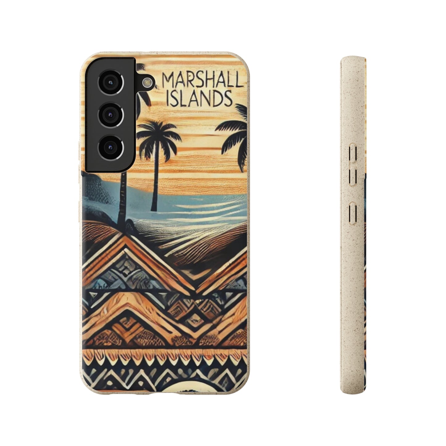 Tropical Biodegradable Phone Case - Marshall Islands Design