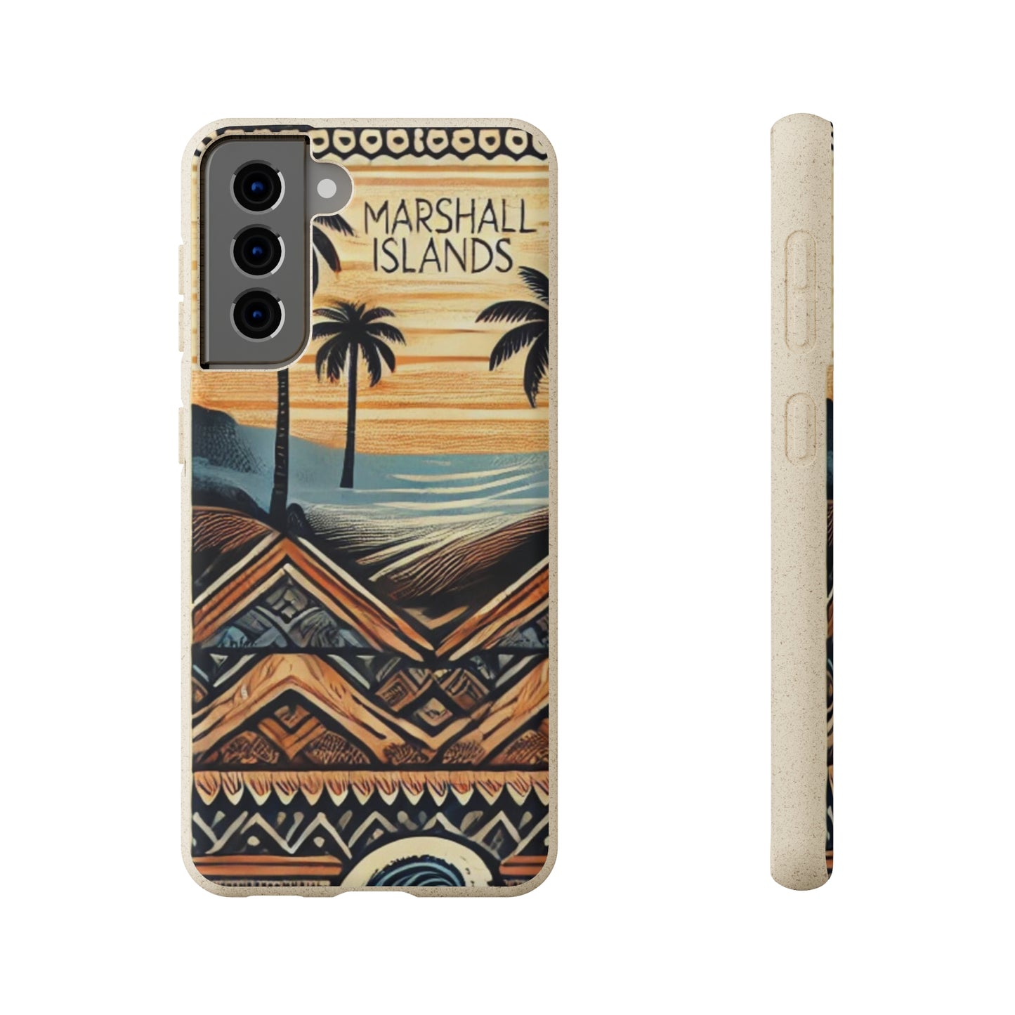 Tropical Biodegradable Phone Case - Marshall Islands Design