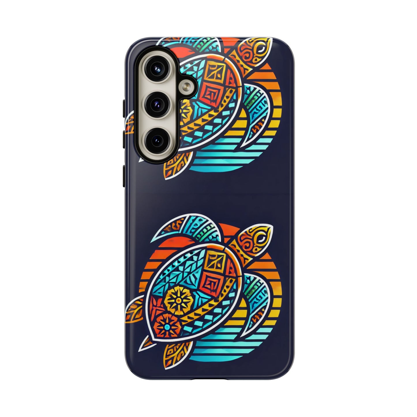 Tough Cases: Colorful Sea Turtle Phone Case for Ocean Lovers