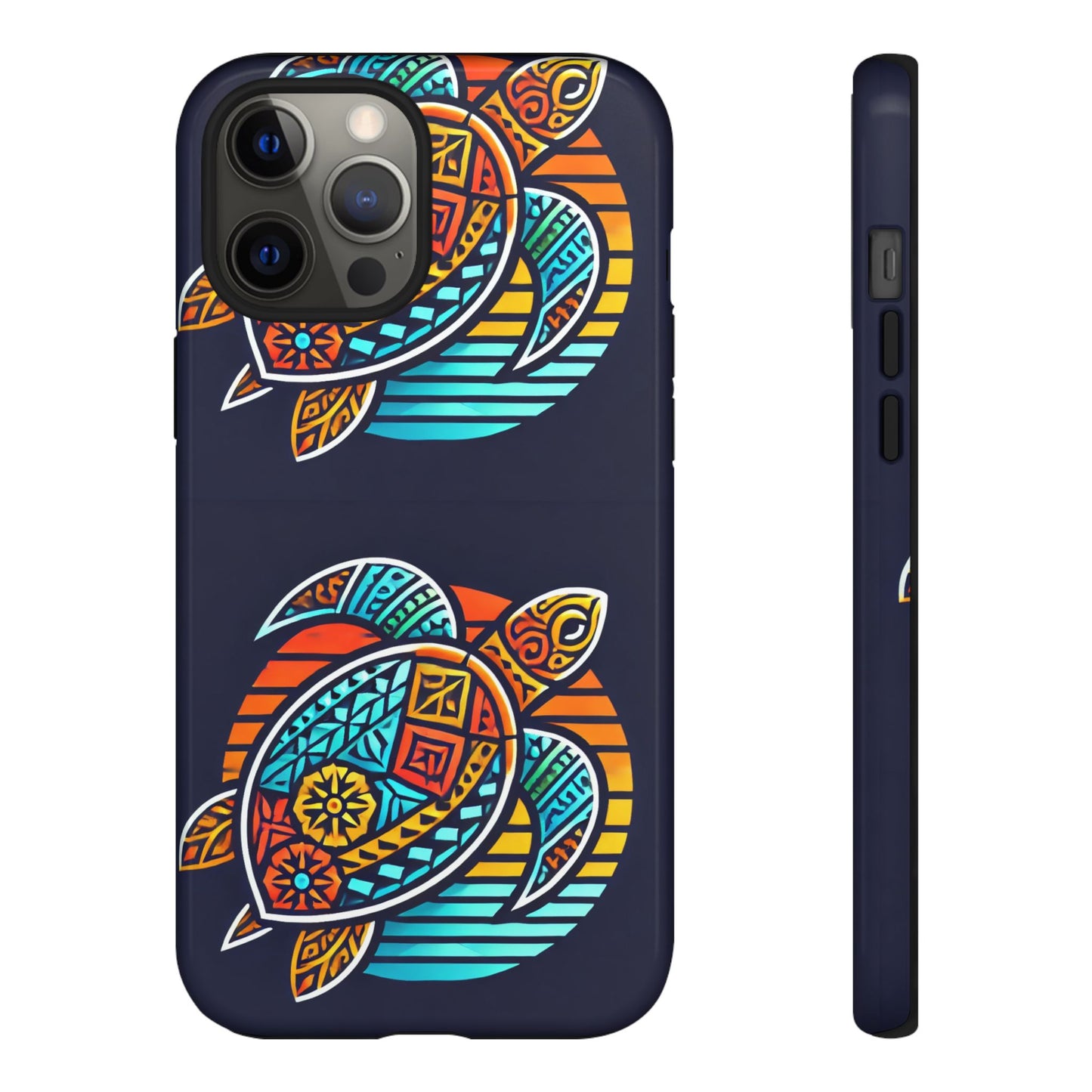 Tough Cases: Colorful Sea Turtle Phone Case for Ocean Lovers