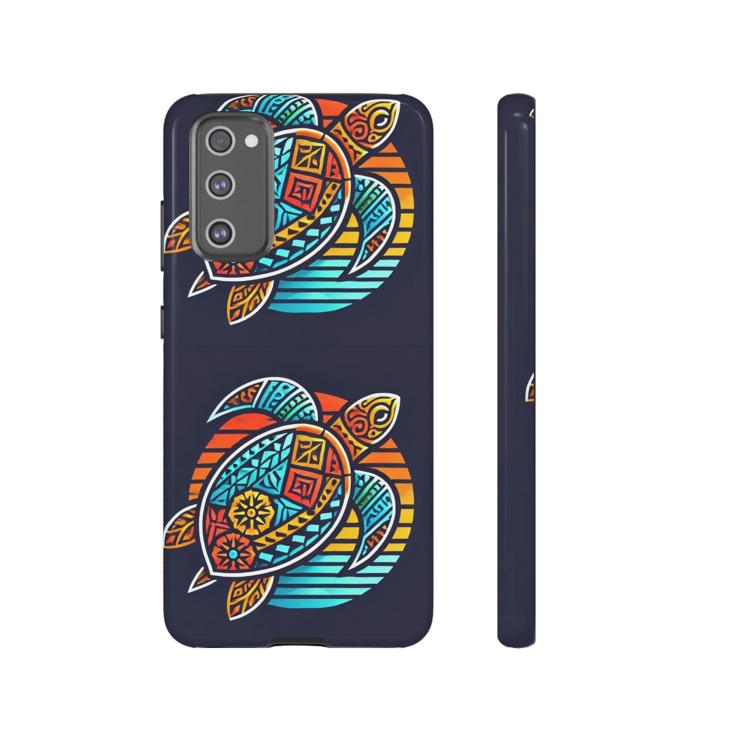 Tough Cases: Colorful Sea Turtle Phone Case for Ocean Lovers