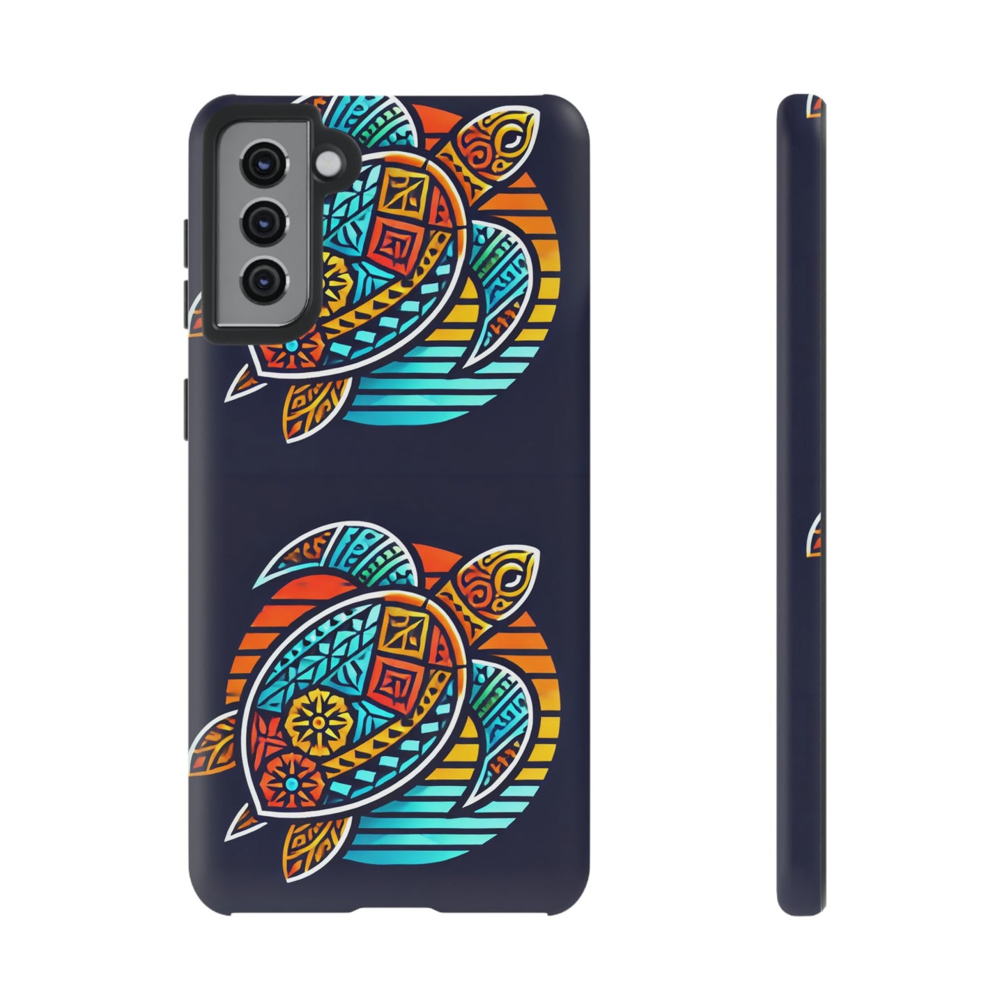 Tough Cases: Colorful Sea Turtle Phone Case for Ocean Lovers