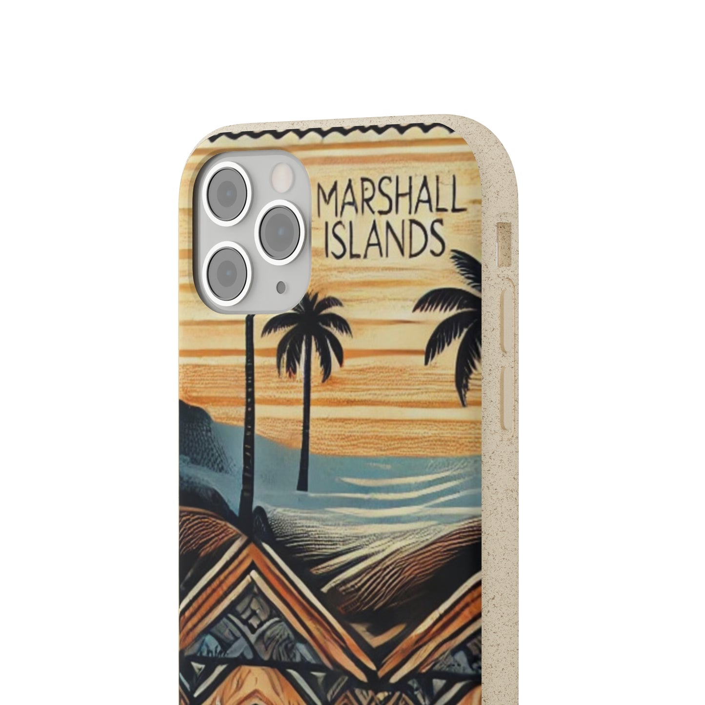 Tropical Biodegradable Phone Case - Marshall Islands Design